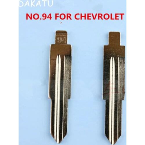 DAKATU 94# Replacement Flip Remote Key Blade Car Key blank For Chevrolet Flip Remote Key With Left Slot NEW NO.94