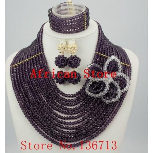 Marvelous African Beads Jewelry Set Splendid Nigerian Beads Set New Handmade Wholesale Free Shipping R414