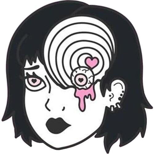 Junji Ito Tomie pin badge