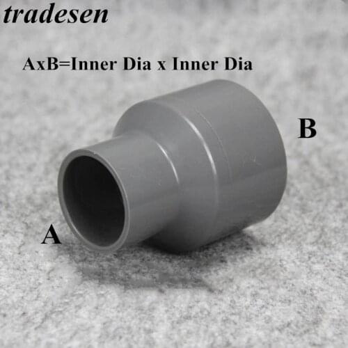 1pcs I.D 20-50mm Gray Tube Fitting Reducing Straight Connectors Garden Water Pipe Connector PVC Pipe Fittings UPVC Pipe Adapter