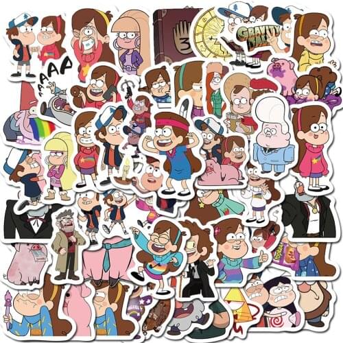 10/30/50PCS Cute Cartoon Anime Strange City Character Pattern Sticker Laptop Graffiti Waterproof Sticker Decoration Wholesale