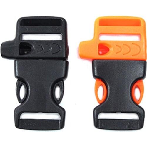 2pcs Side Release Buckle Whistle Scraper Parachute Paracord Bracelet Accessories Outdoor Camp Backpack Survival Kits Equipment