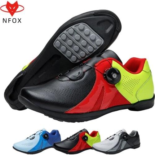 2021 mtb mountain bicycle men women mountainbike Synthetic Rubber Breathable Waterproof Lockless cycling shoes red bule grey