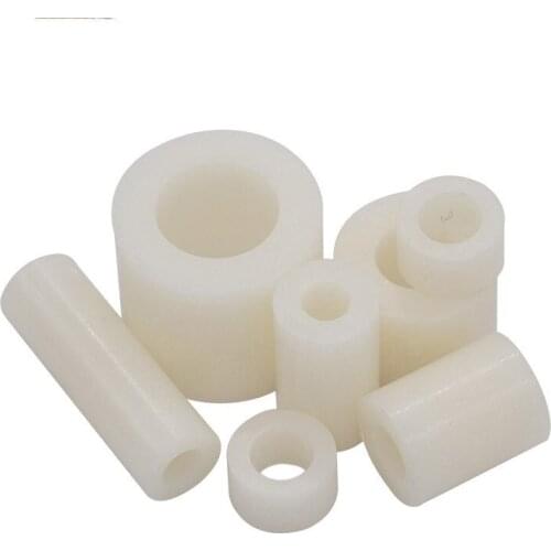 30pcs Inner diameter 4mm outside diameter 7mm ABS Plastic Isolation Column Circular Hole Casing Cylindrical height 9mm-15mm
