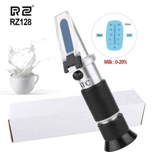 RZ Concentration Refractometer Sugar Auto Milk Meter Handheld 0-20% Milk Refractometers Portable Refractometer