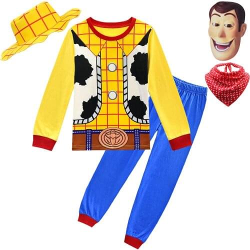 Kids Clothing Fall Toddler Boys Toy Clothes Sets Cartoon Halloween Woody Cosplay Roupa Costume Children Outfits Infantil Menino