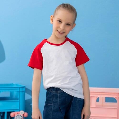 New 7 Color Childrens Girl T-Shirt Boy Girls Kids Shirts Child Baby Toddler Casual Sport Tee Tops Clothing Short Tees 2-10 Year