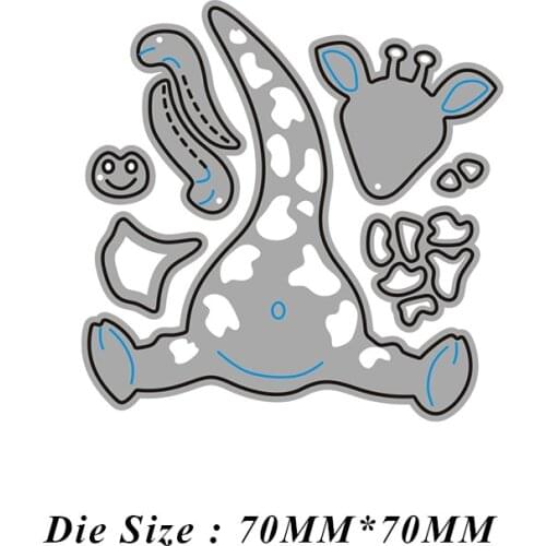 JMCRAFT New Design Craft Metal Cutting Die Cuts Cute Giraffe Decoration Scrapbook Album Paper Card Craft Embossing Die Cuts