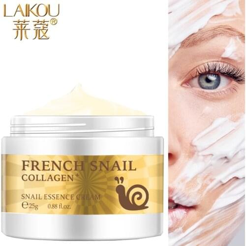 Snail Face Cream Hyaluronic Acid Anti-Wrinkle Anti-aging Facial Day Cream Collagen Moisturizer Nourishing Tight Skin Serum Care