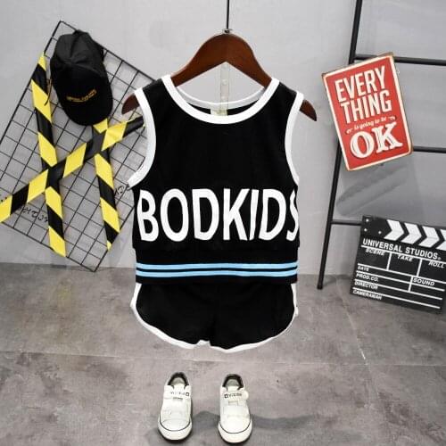 Hot Sale Summer Childrens Two-piece set Cotton Suit Children Set Childrens Clothing Set Girls Boys Clothing Sets 2-7yars