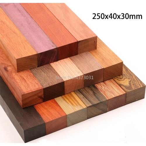 250x40x30mm DIY Knife handle material 15 kinds Wood material For DIY Wooden handicraft material