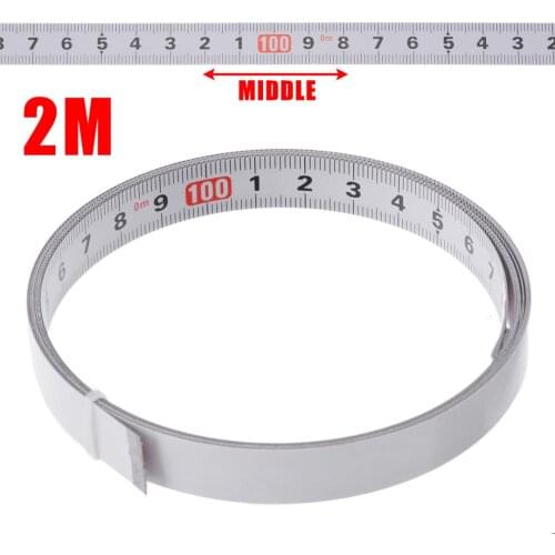 Mayitr Self Adhesive Miter Saw Track Tape Measure Tools 1/2/3/5M Metric Steel Ruler Measuring Tape Gauging