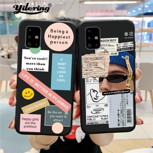 Fashion Boy Case for Galaxy S20 FE S21 S10 S9 S8 Plus S10 lite S21 Ultra case Soft Cover for Samsung Galaxy S20 S7 edge S10e