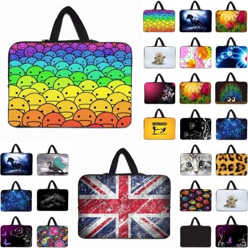 Brand New Computer Accessories Neoprene 15.6" 15 14 13 12 11.6 10 10.1 9.7" inch 17" Laptop Carry Handle Bag Portable Cover Case