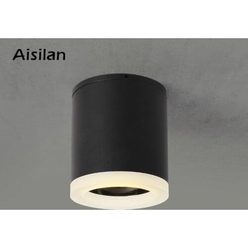 Aisilan Led Surface Mounted Ceiling Downlight for indoor Living room, Bedroom, Kitchen, Bathroom, Corridor Spot light AC90-260V