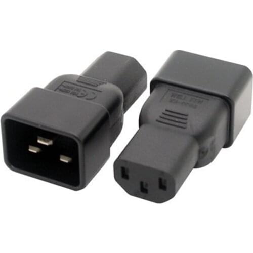 IEC 320 C14 to C20 angled adapter,C19 to C13 AC Plug convert adapter,IEC PLUG Converter Adapter