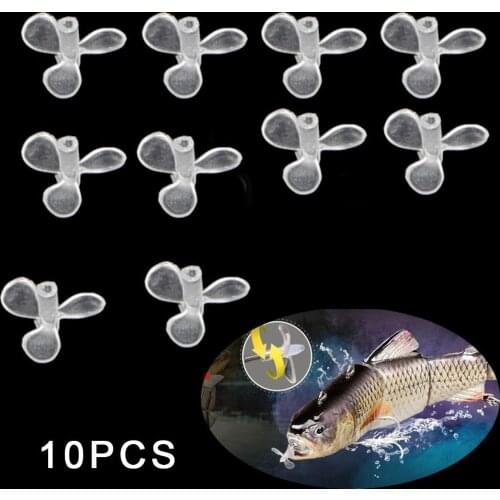 10pcs Bait Propeller For Fishing Lure Electric Lures Wobblers Fishing Swimbait Used On Multi-section Baits Bionic Bait Pesca