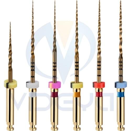 10 Packs Endo Rotary Files Heat Activation Gold Sx S1 S2 F1 F2 F3 Niti Dental Endodontic VIDEYA