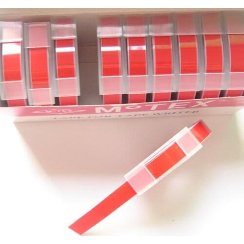 5PCS red color PVC hard Tape self adhesive 9mm DIY handmade accessories,masking label tape vinyl scrapbooking