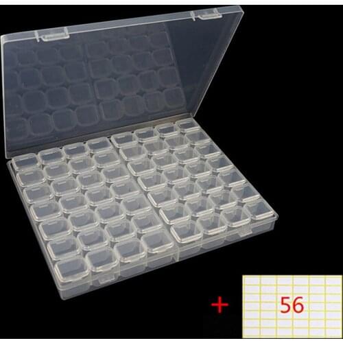 Diamond Painting Tools 56/112/168/224 Cells Plastic Storage Box Tool Accessories for Diamond Painting Embroidery Sale