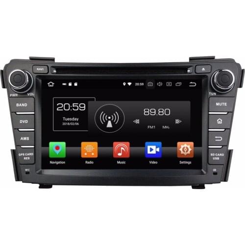 Octa Core 7'' 8 core Android 9.0 Car Radio DVD player GPS for Hyundai I40 2011 2017 4GB RAM 64G rom navigation headunits media