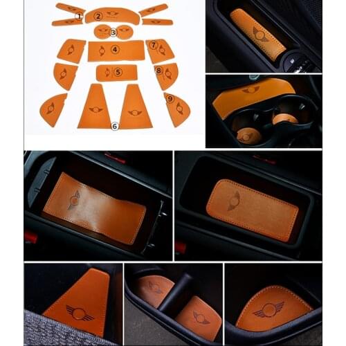 Car Cup Anti-slip Pad Mat For BMW MINI F54 F55 F56 R60 Coffee Cushion Storage Groove Protect Coaster Interior Accessories