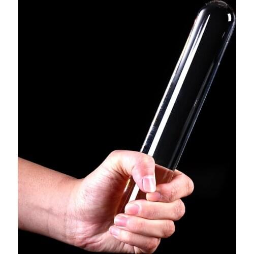 Big Glass Dildo G Spot Massage Anal Plug No Vibrator Sex Toys for Women Men Gay Penis Dick Pyrex Vagina Stimulate Crystal Cock