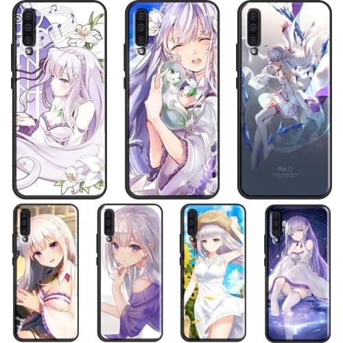 Re Zero Emilia For Samsung A12 A32 A42 A52 A72 A71 A51 A41 A31 A11 A70 A50 A40 A10 A02 A21S Phone Cover