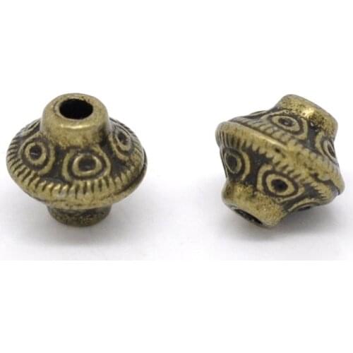 DoreenBeads 100 Bronze Tone Bicone Spacer Beads 6x6mm (B14499), yiwu