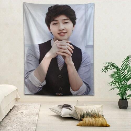 Hot Sale Custom Song Joong Ki Wall Hanging HD Landscape 3D Printing Digital Printing Home Decoration Tapestry
