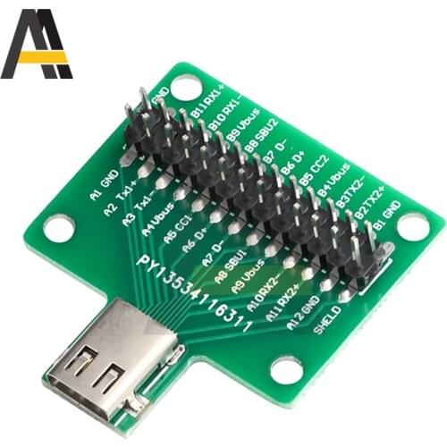 Type-C Female Port USB 3.1 Test PCB Board Adapter Type C 24P Connector Socket For Data Line Wire Cable Transfer