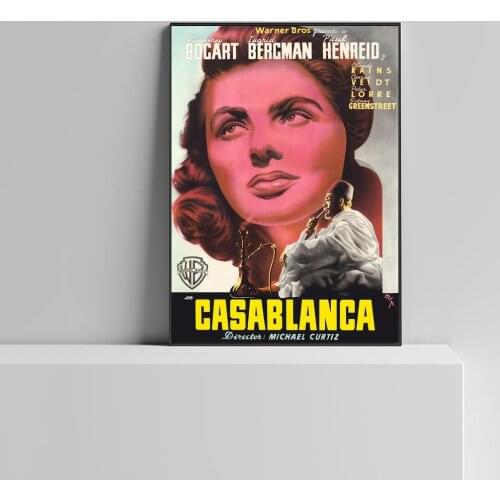 Casablanca - Golden Age 40s Cinema Movie Poster Wall Painting Home Decoration (No Frame)