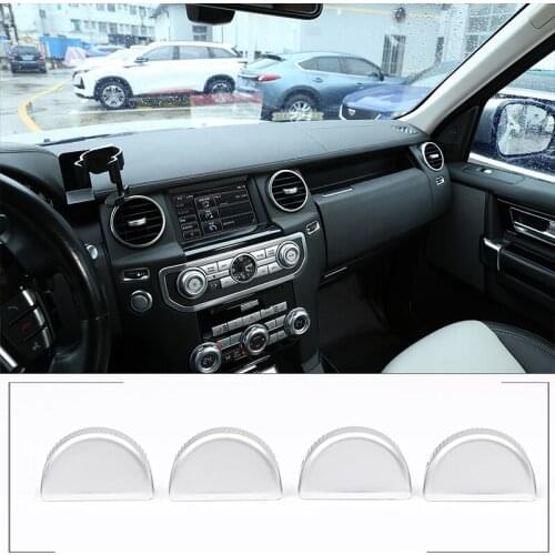 ABS Chrome Plated Interior Air Outlet Adjusting Rod Cover For Land Rover Discovery 3 For Discovery 4 2004-2016 Car Accessories