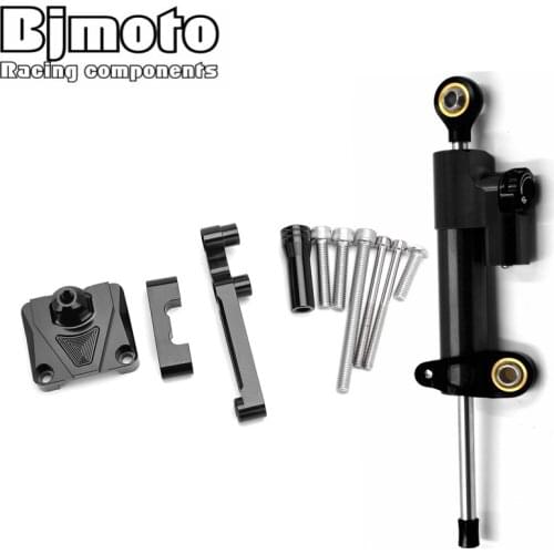 BJMOTO Motorcycle NINJA250R Steering Damper Stabilize Bracket Mount Kit For Kawasaki NINJA 250R EX250 EX 250 2008-2012 Support