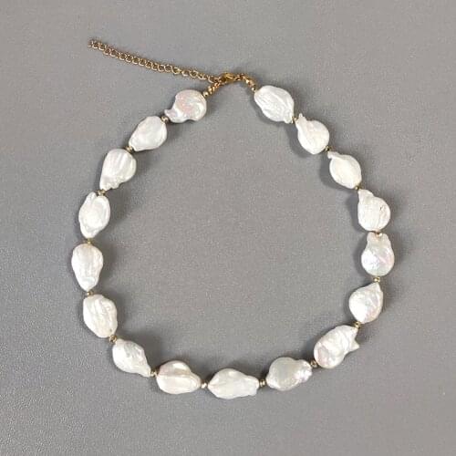 Irregular Natural Pearl Necklace Fashion Classtic Choker Luxurious Freshwater Pearl Bridesmaid Gift чокер из жемчуга 2021