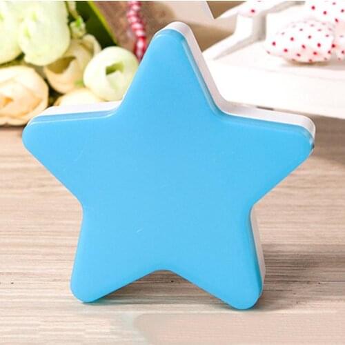 Novelty Children LED Light Mini Star Flashlight AC110/220V Pulg-in Wall Socket Bedside Lamp EU/US Light Sensor Control Lamp