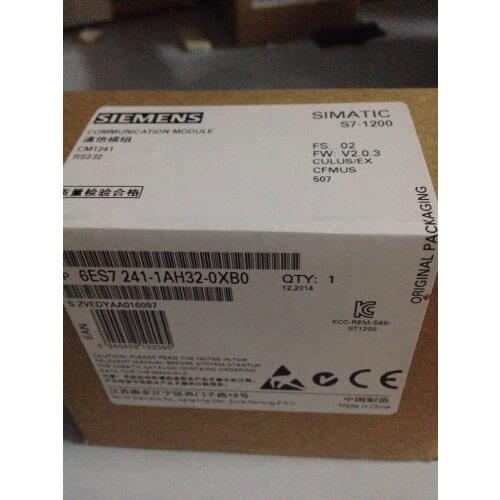 New Original 6ES7 241-1AH32-0XB0 for SIMATIC S7-1200 CM1241 RS232 Communication Module 6ES7241-1AH32-0XB0