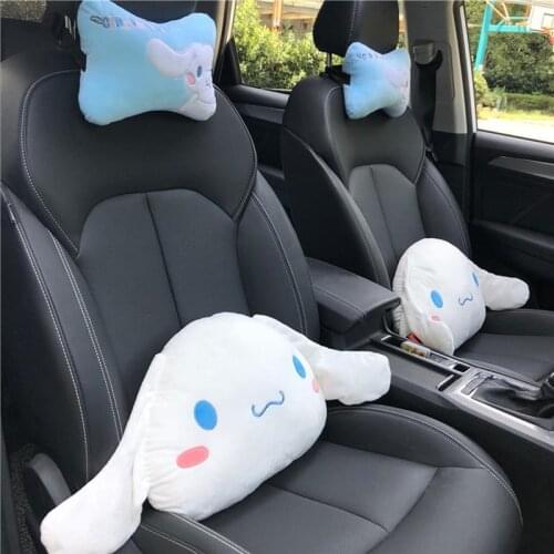 Cartoon Car Seat Headrest Japanese Anime Car Neck Pillow Cushion Blanket Headrest Comfortable Neck Seat Kawaii Xmas Gifts