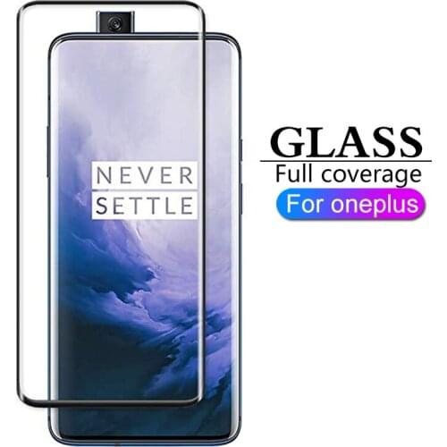 Full cover Protective Glass For Oneplus 7 Pro Screen Protector Safety Film Tempered Glass On Oneplus7 1+ One Plus 7 6.67inch