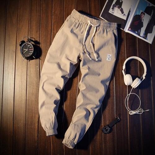 #5004 Black Grey Navy Spring Autumn Casual Pantalon Homme Korean Streetwear Slim Harem Pant Track Pants Joggers Fashion Overalls