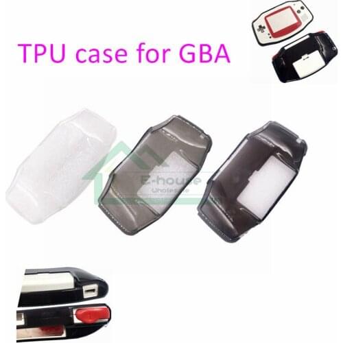 TPU clear transparent protective case for GBA for Game Boy Advance console replacement shell cover
