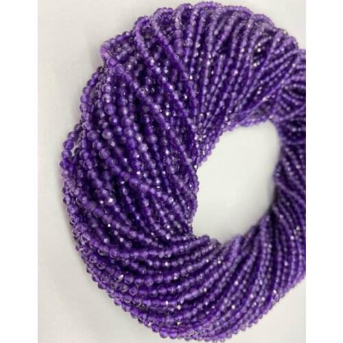 5AAAAA natural crystal amethyst surface sphere 2MM / 3MM / 4MM length is 38cm