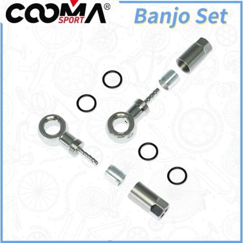 Bike Disc Brake Banjo Connector for Shimano Brake System, Olive & Banjo, 2 SET/ORD, NEW 2017 Model