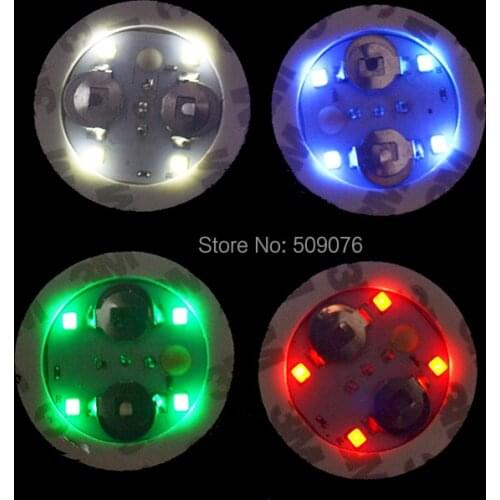 24pcs/lot 5CM led sticker bottle Flash Drinking Items Cocktail Bar Used LED Cup Coaster mini LED Cup Mat Gift