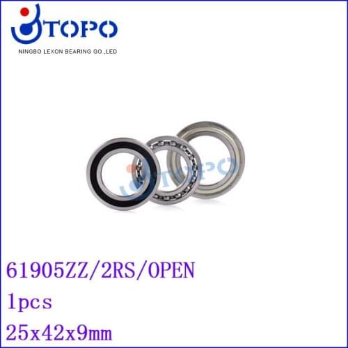 25*42*9mm Deep Groove Ball Bearings61905 ZZ/2RS/OPEN