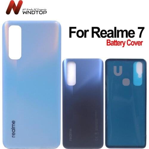 6.5"For Oppo Realme 7 Back Housing Back Cover Battery Case For Realme 7 Battery Cover Replacement