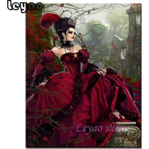 Diy Diamond Painting Beautiful fantasy Woman art Cross Stitch 5D Diamond Embroidery Portrait Mosaic Rhinestones Home Decor Gift