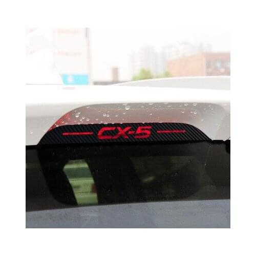 Car Styling Hollow Carbon Fiber Car Brake Light Stickers Case 1pc For Mazda Cx-5 CX 5 CX5 Additional Brake Light Sticker