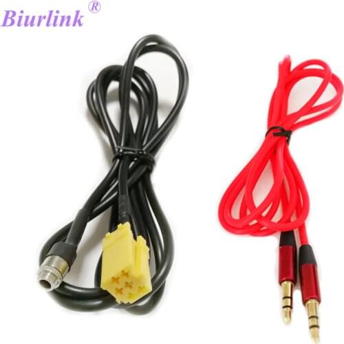 Biurlink Car Stereo MINI ISO 6-Pin Aux Adapter Audio Cable for Fiat Grande Punto for Alfa Romeo
