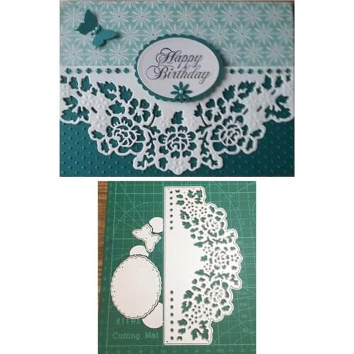 Butterfly Flower Border Metal Cutting Dies Stencils dies for DIY Scrapbooking dies Decoration Paper Craft dies Embossing Die Cut